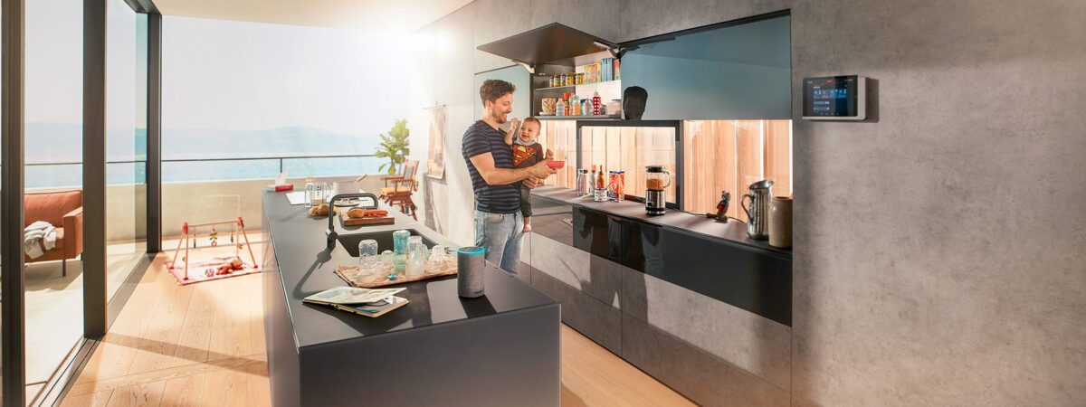 Interior rumah dengan desain modern